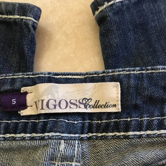 Vigors Distressed Bootcut Jeans Junior Size 5 - Picture 6 of 7